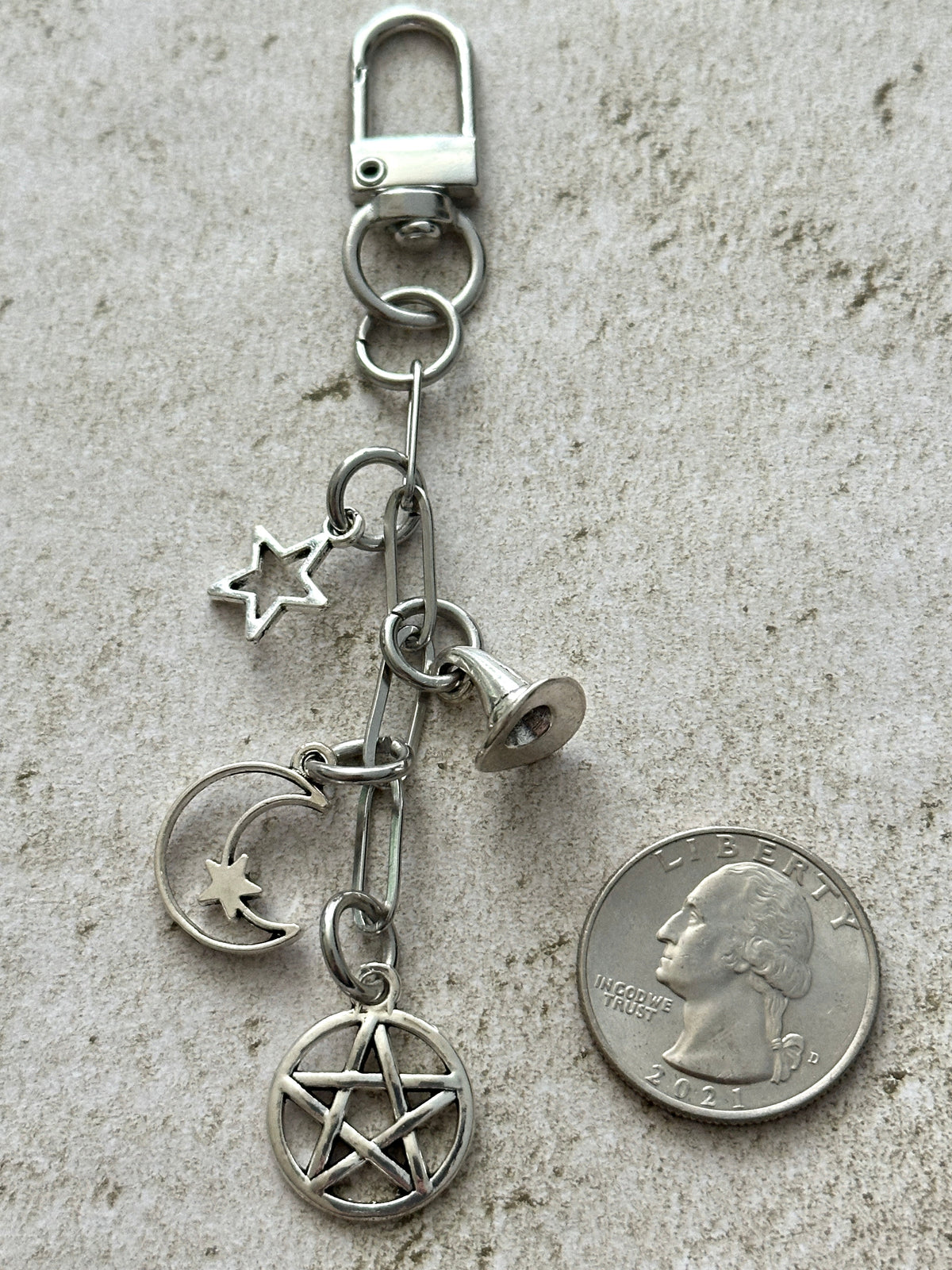 Witchy Bag Charm Keychain