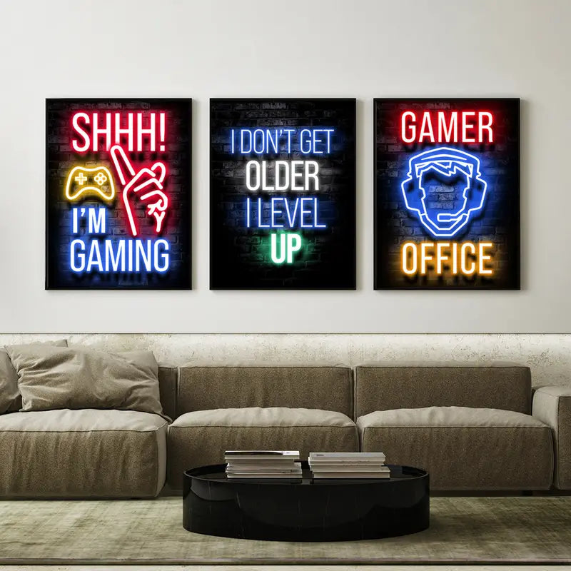 Gamer Quotes Canvas Wall Art