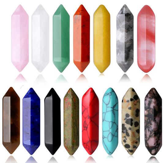 15PCs Chakra Crystal Wand Set