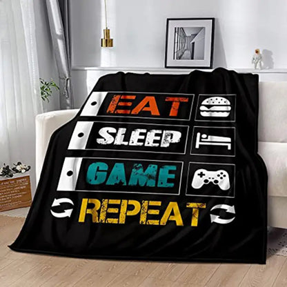 Gamer Flannel Throw Blanket