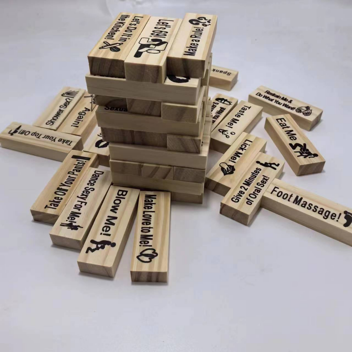 Couple's Block Stack Game