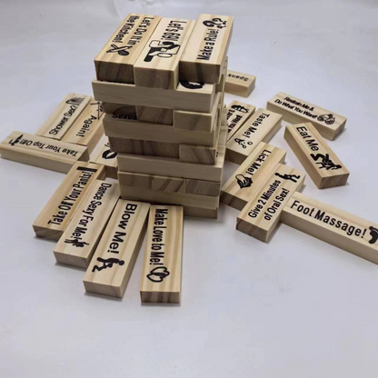 Couple's Block Stack Game