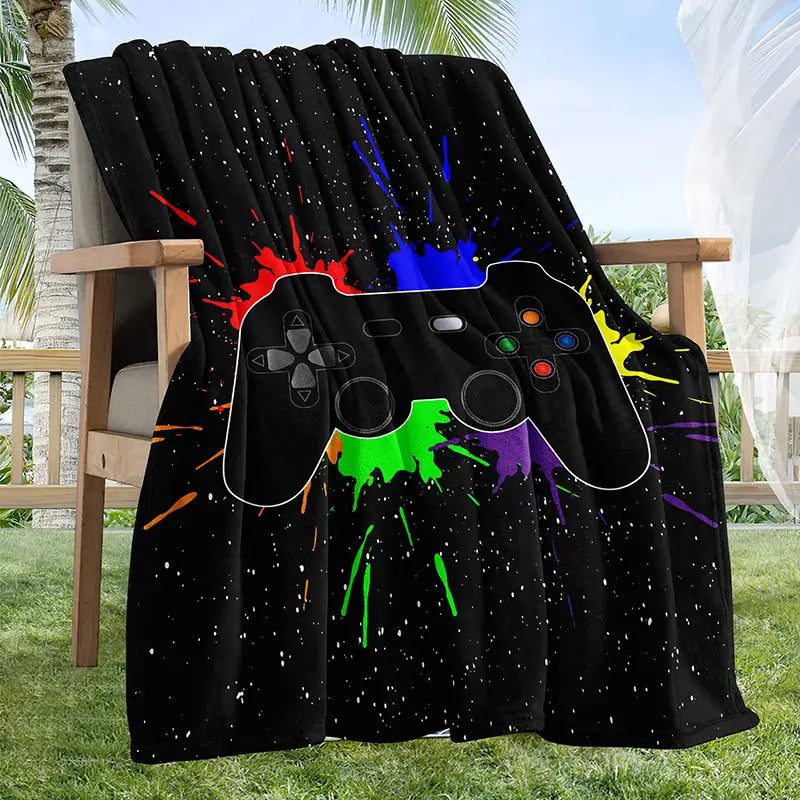 Gamer Flannel Throw Blanket