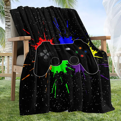 Gamer Flannel Throw Blanket