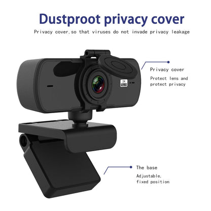 Webcam Real 1080P 200W Pixels Full Hd 110° Wide Angle Camera with Microphone Tripod for Video Widescreen Pro Streaming Webcam for Recording Calling Conferencing And Gaming