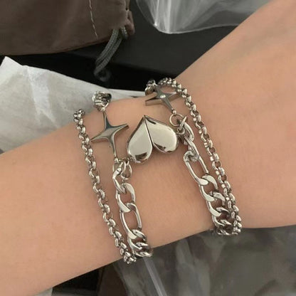 Couple Magnetic Heart Bracelet