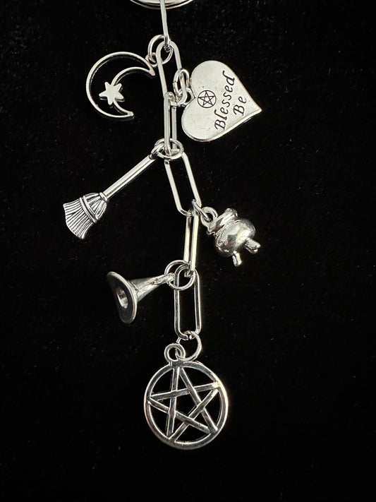 Witchy Bag Charm Keychain