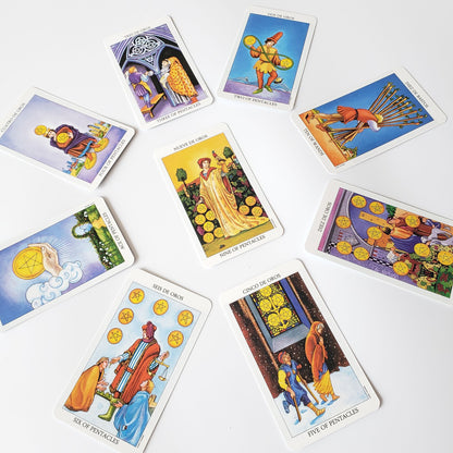 Bilingual Knight Tarot Cards