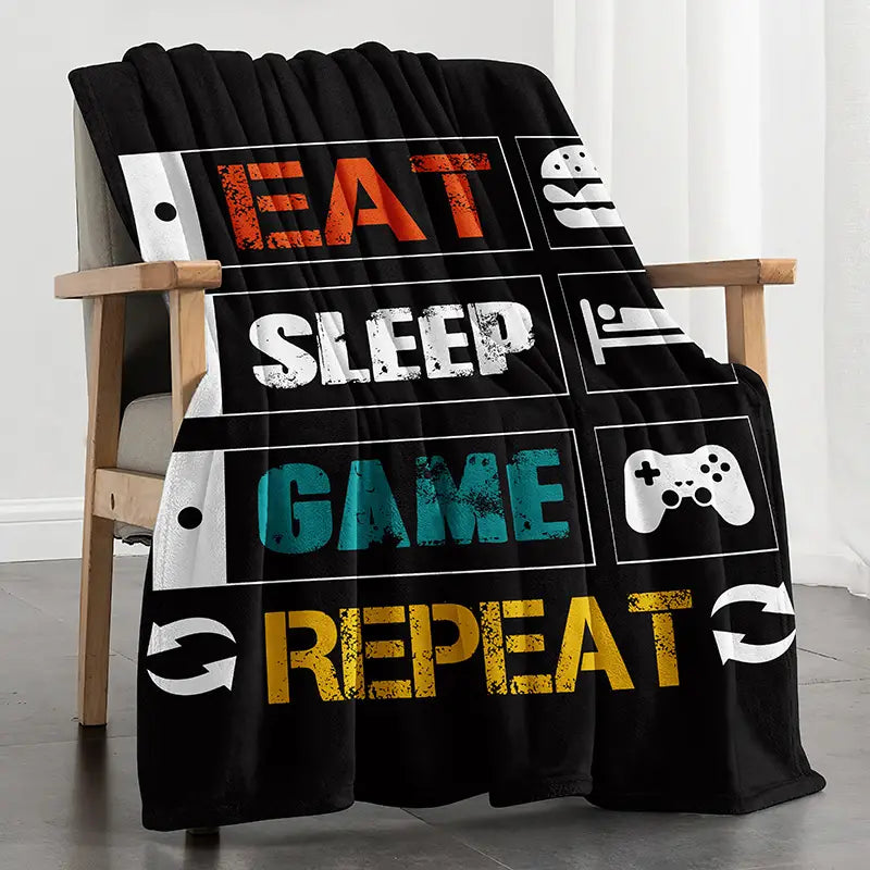 Gamer Flannel Throw Blanket