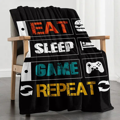 Gamer Flannel Throw Blanket