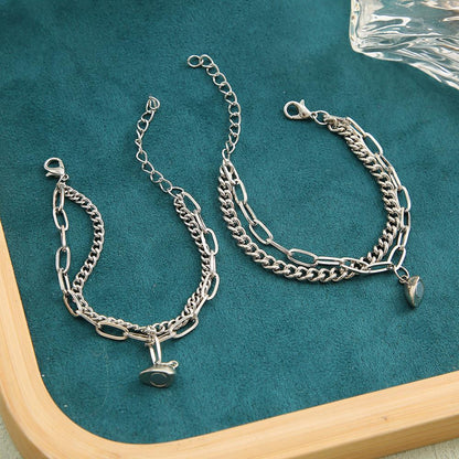 Couple Magnetic Heart Bracelet