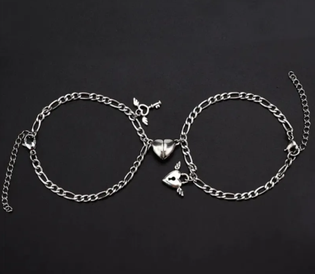 Magnetic Heart Couple Bracelets