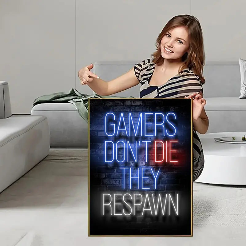 Gamer Quotes Canvas Wall Art