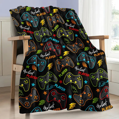 Gamer Flannel Throw Blanket