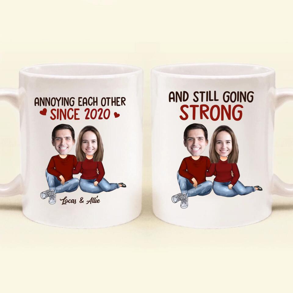 Personalized Couple Coffee Mug - Gift For Couple/Him/Her - Mother's Day Gift For Wife From Husband - Annoying Each Other Since 2020 And Still Going Strong
