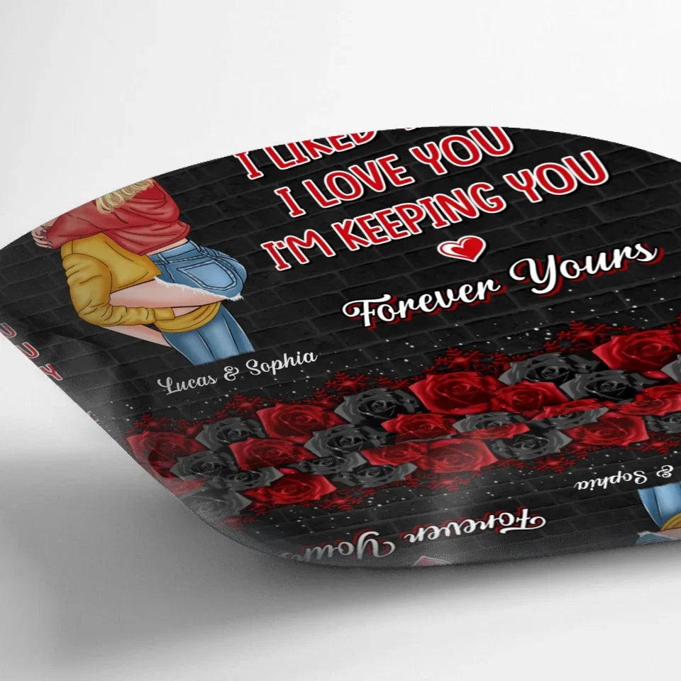 Personalized Couple Pillow Cover - Gift Idea For Couple - Until You Can Hug Me