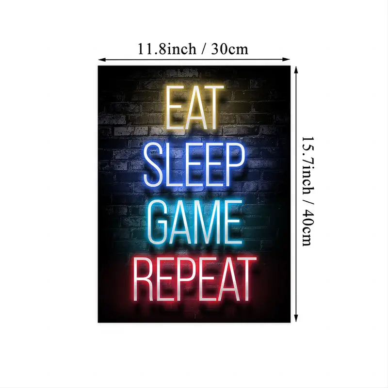 Gamer Quotes Canvas Wall Art