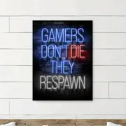 Gamer Quotes Canvas Wall Art
