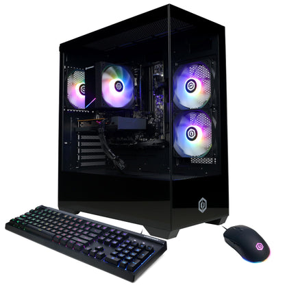 CYBERPOWERPC Gamer Master Gaming PC, AMD Ryzen 5 5500 3.6GHz, Radeon RX 6400 4GB, 16GB DDR4, 500GB PCIe Gen4 SSD, WiFi Ready & Windows 11 Home (GMA3100A)