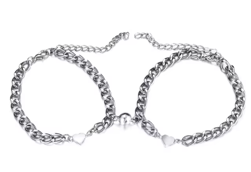 Magnetic Heart Couple Bracelets