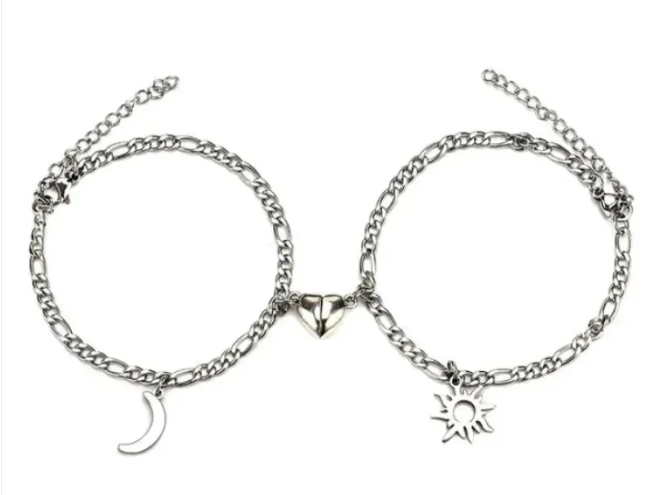 Magnetic Heart Couple Bracelets