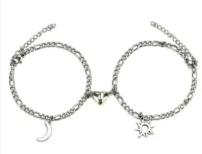 Magnetic Heart Couple Bracelets