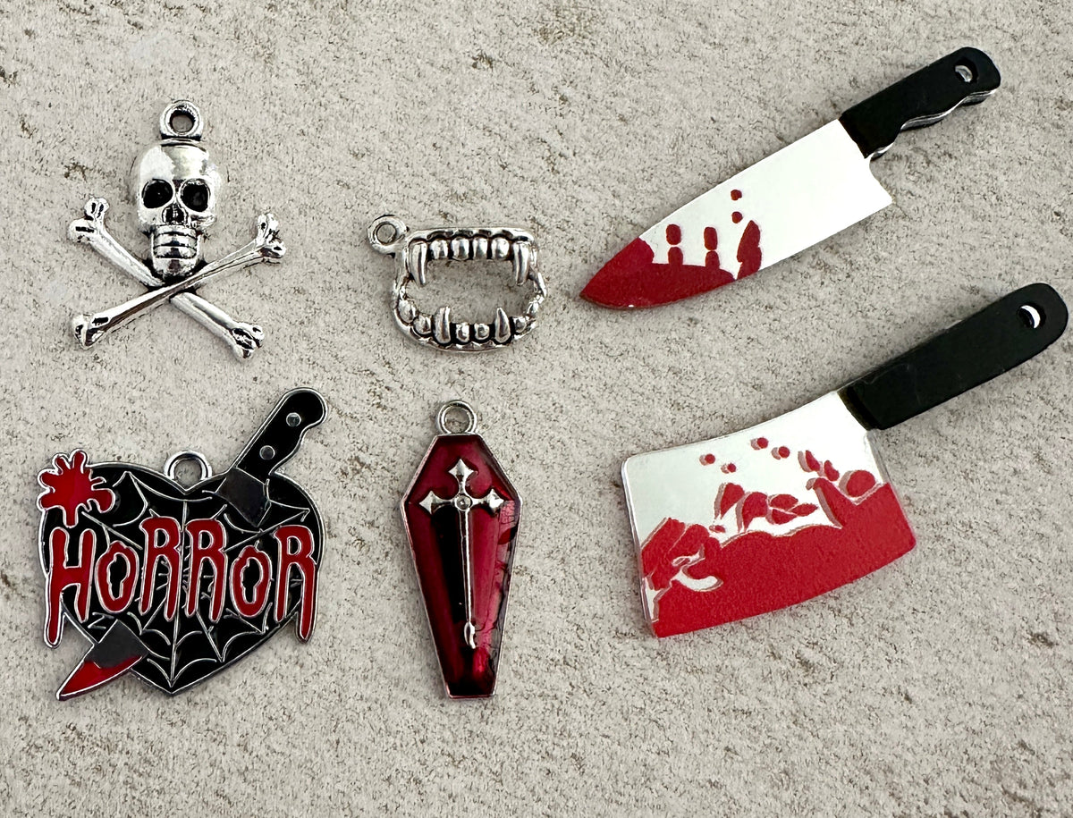 Horror Lover Bloody Handprint Cotton Zipper Pouch for Cash, Cards, Ear Buds