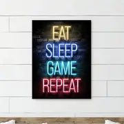Gamer Quotes Canvas Wall Art