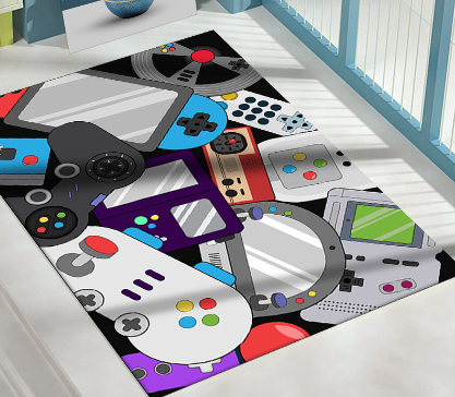Colorful Gamer Area Rug