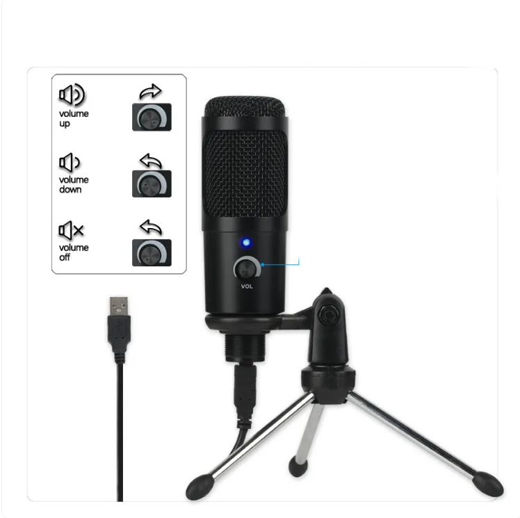 Pro Stream Condenser Mic – Gaming & Live Recording