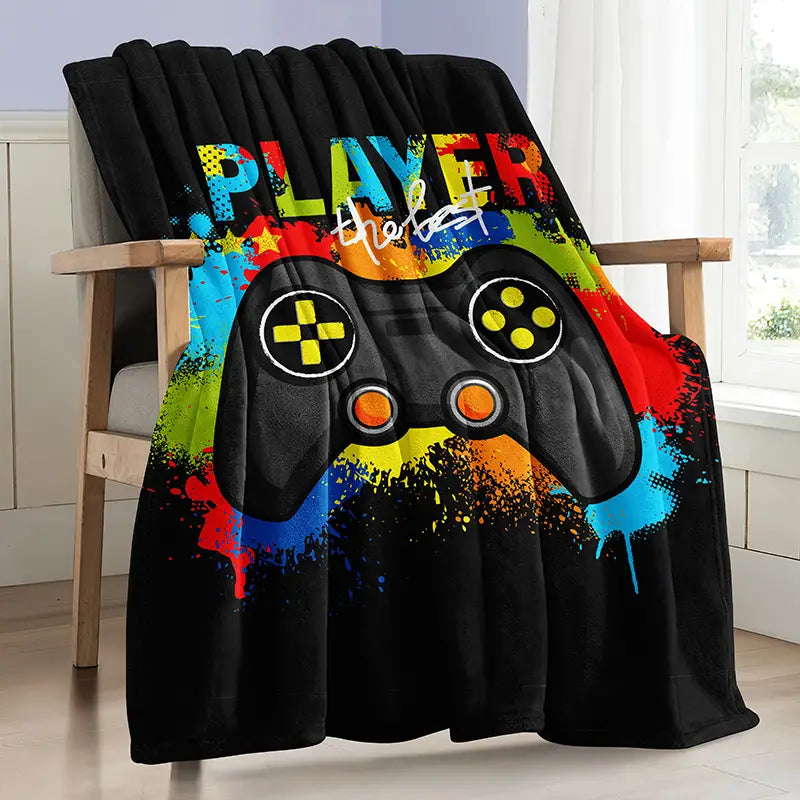 Gamer Flannel Throw Blanket