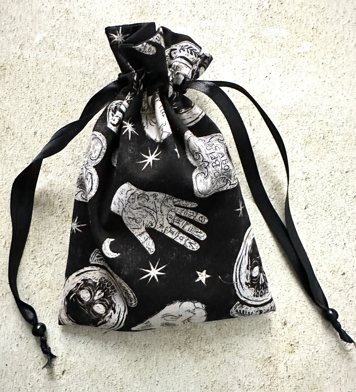 Witchy Tarot Card Bag, Ouija Drawstring Bag