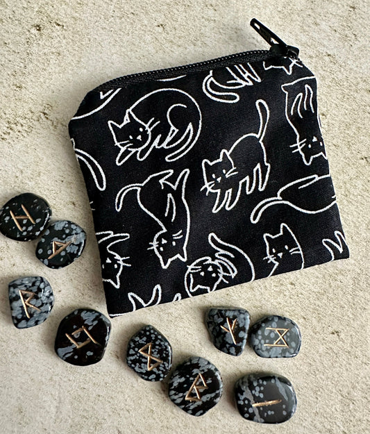 Cats Pendulum Bag - Rune Storage Bag