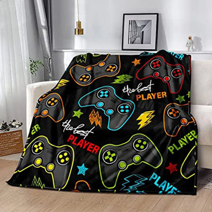 Gamer Flannel Throw Blanket