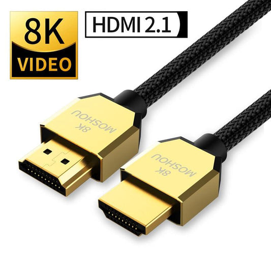 8K 60Hz 4K 120Hz HDMI 2.1 Cables 48Gbps HDR Video Cord Ultra HD 48Gbps High Speed HDMI High Definition Multimedia Interface Compatible With TV Monitor Gaming