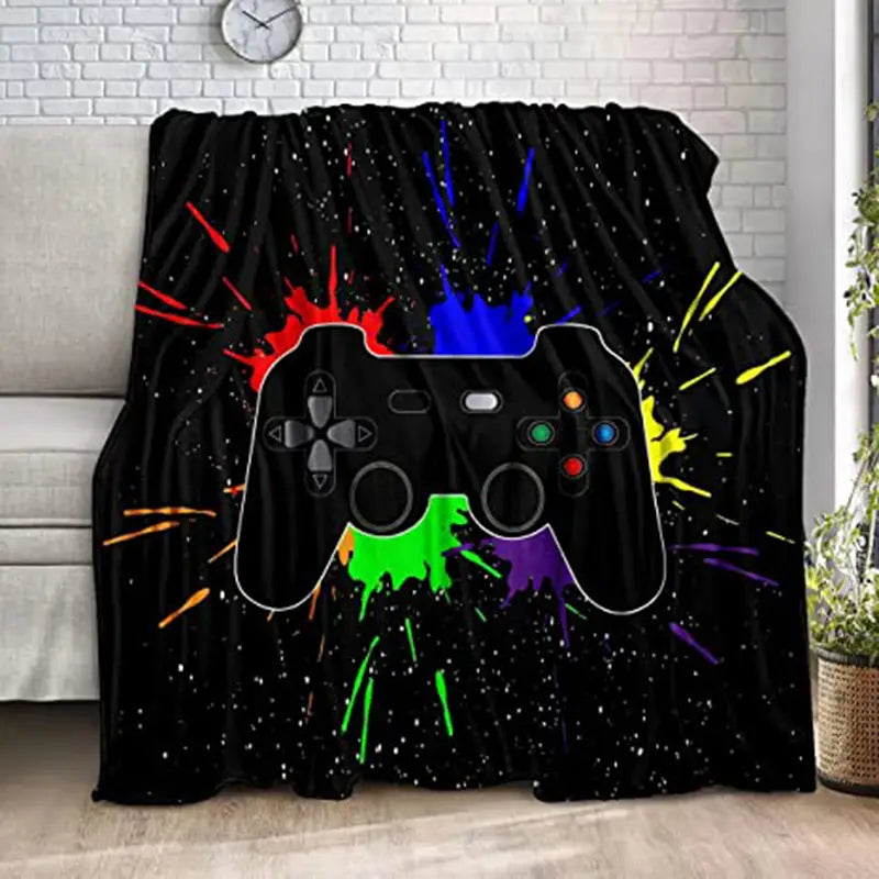 Gamer Flannel Throw Blanket