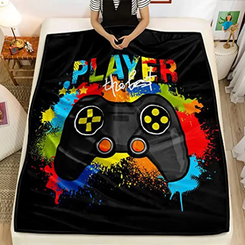 Gamer Flannel Throw Blanket