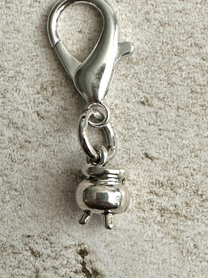 Witchy Mini Cauldron Zipper Pull Charm