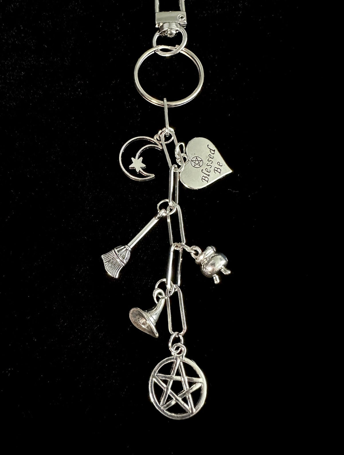 Witchy Bag Charm Keychain