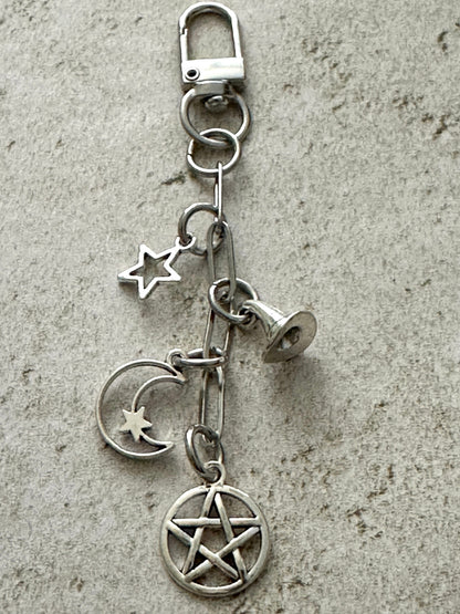 Witchy Bag Charm Keychain