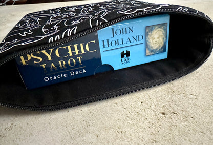 Cats Tarot Card Bag - Tarot Deck Storage Bag - Witchy Bag