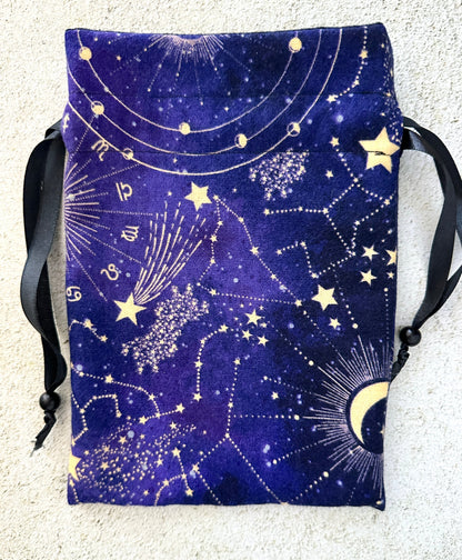 Purple Constellation Tarot Card Deck Bag