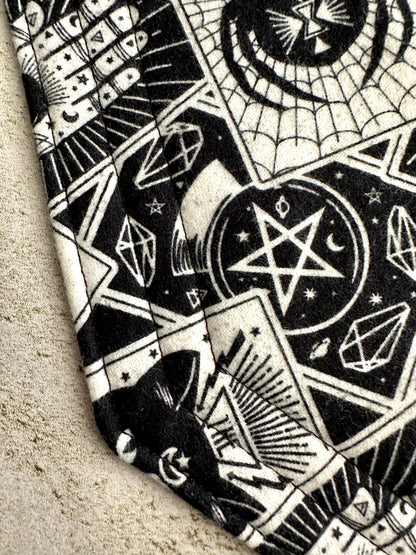 Witchy Coffin Mug Rug - Halloween Coffee Coaster