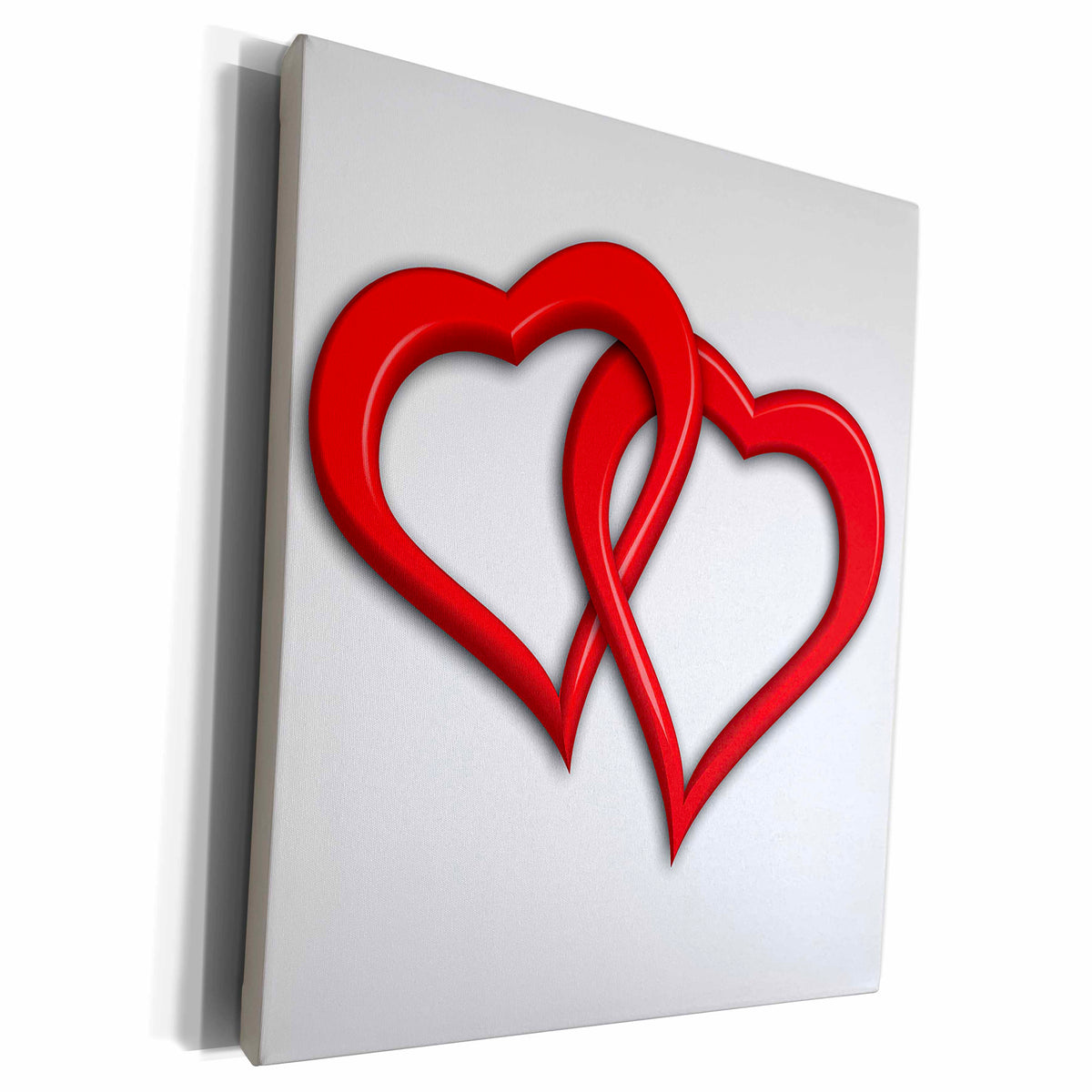 3dRose Heart ertwined couple married relationship valentine... - Museum Grade Canvas Wrap (cw_155056)