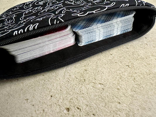 Cats Tarot Card Bag - Tarot Deck Storage Bag - Witchy Bag