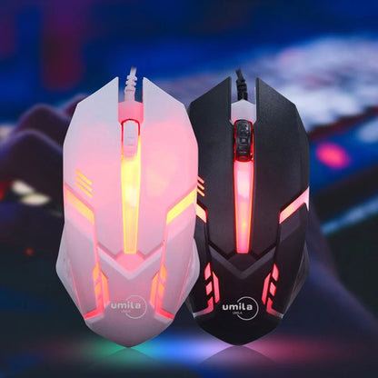 Ergonomic 2.4G Wired RGB Backlit USB Gaming Mouse Optical Sensor 3D Style Compatible Laptops Computer Accessories