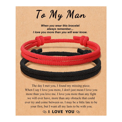 Strap Soul Mate Couple Valentine's Day Birthday Gift Bracelets
