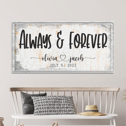 Always And Forever Couple Sign