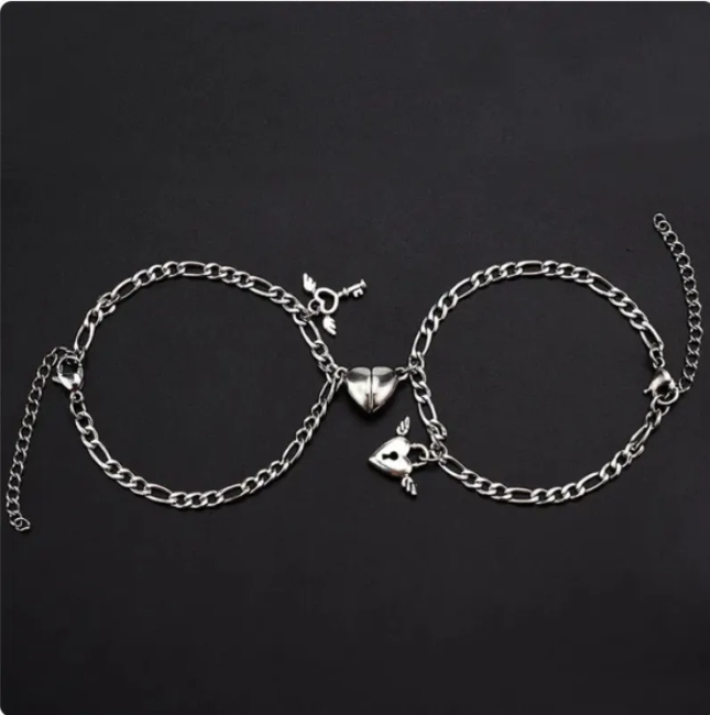 Magnetic Heart Couple Bracelets