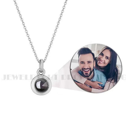 Custom Photo Projection Necklace in 100 Languages